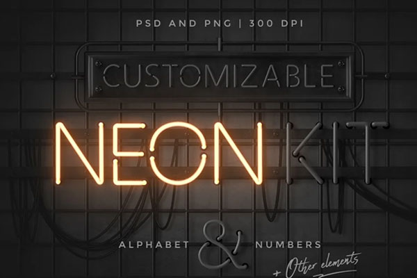 neon effect photoshop action free download